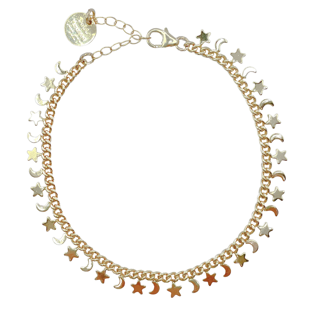 'Luna" gold filled bracelet
