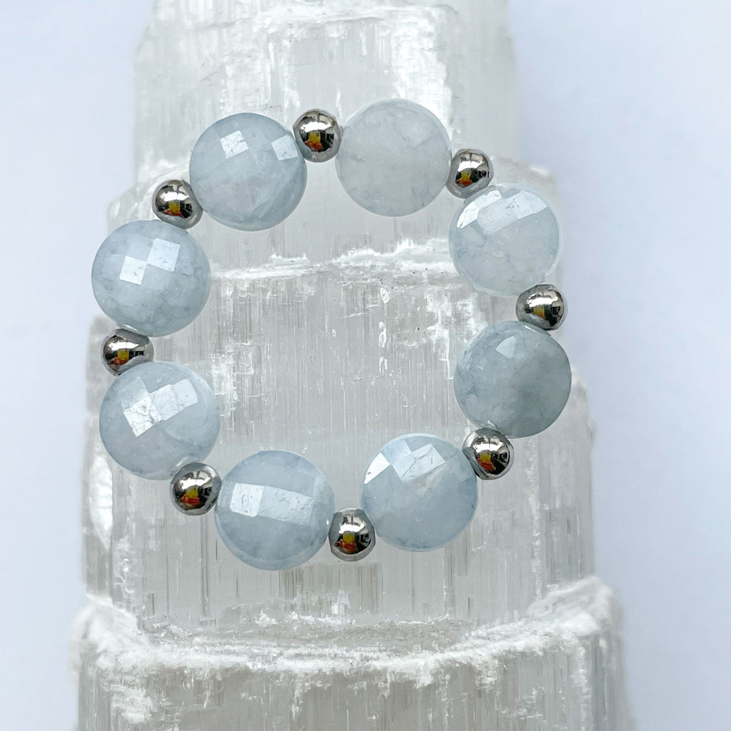 "Arza" Aquamarine gemstone ring